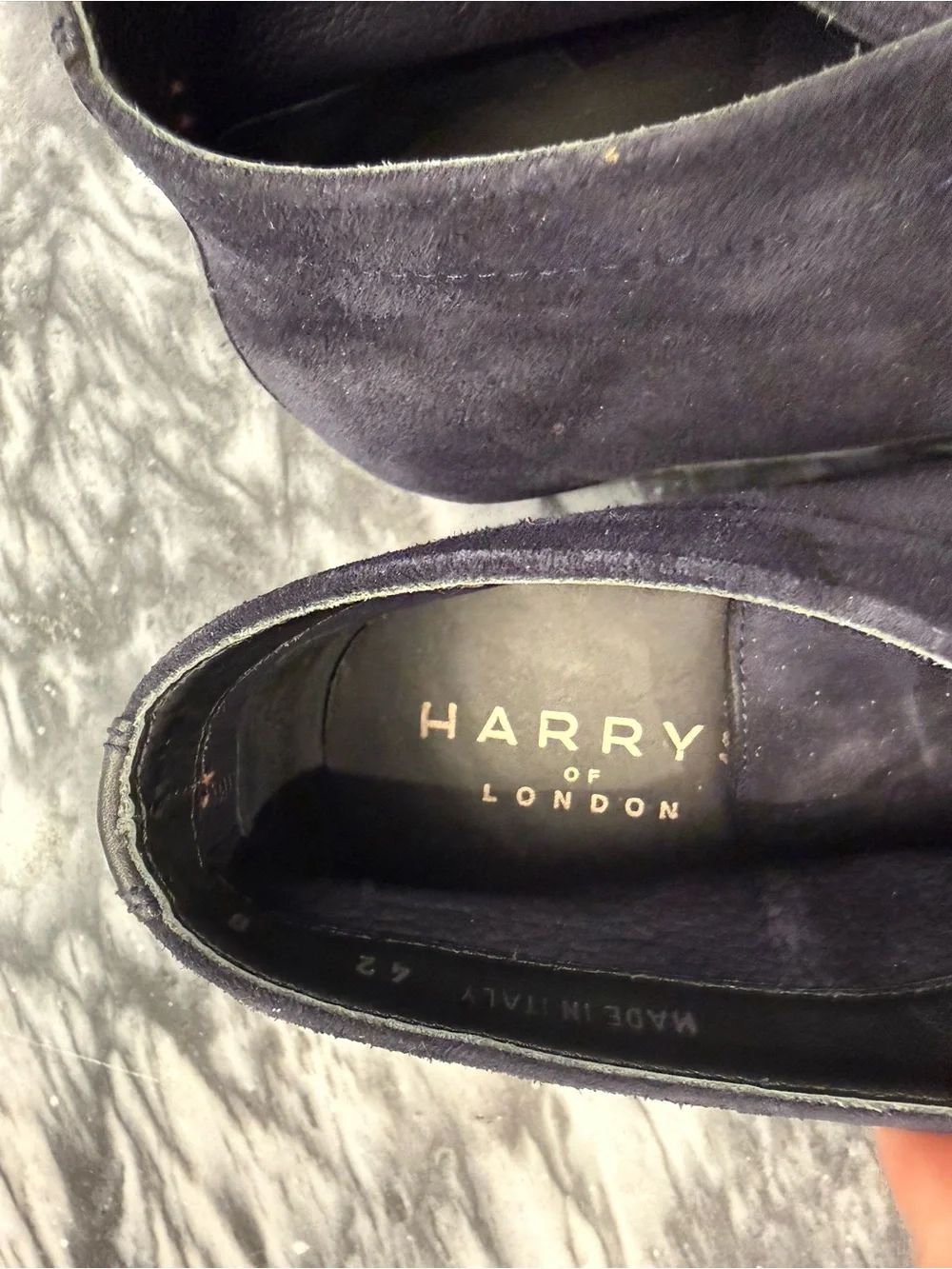 Harry's of London Navy Suede Desert Boots